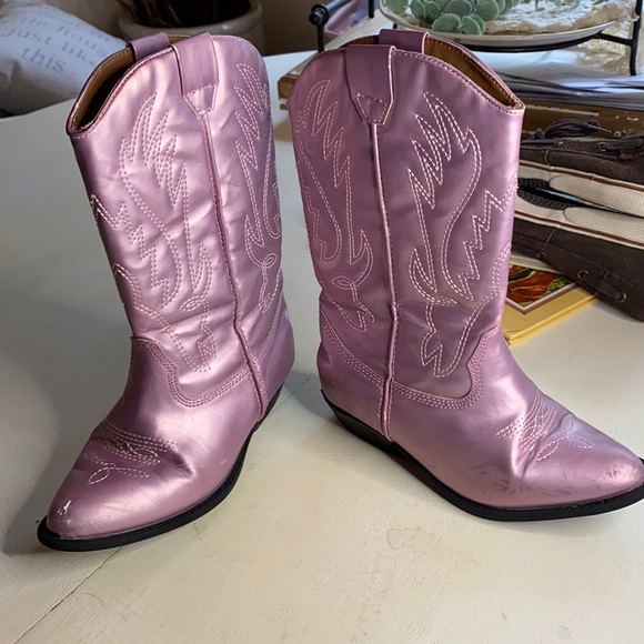 Nordstrom Other - Metallic Pink Cowboy Boots